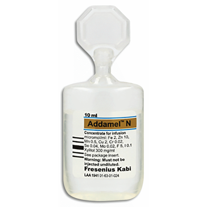 ADDAMEL N Minerals Concentrate Solution for IV Infusion 10mL 20's price ...